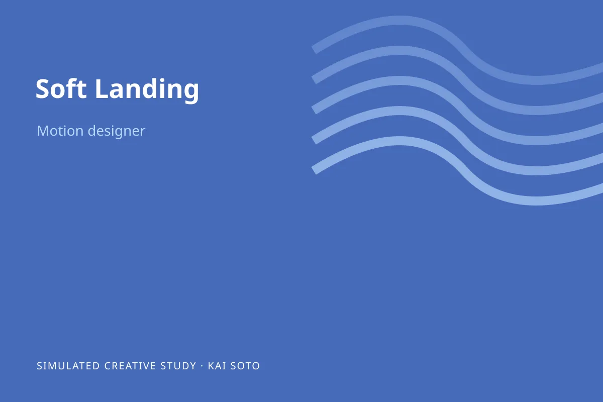 Illustrated simulated project study for Soft Landing