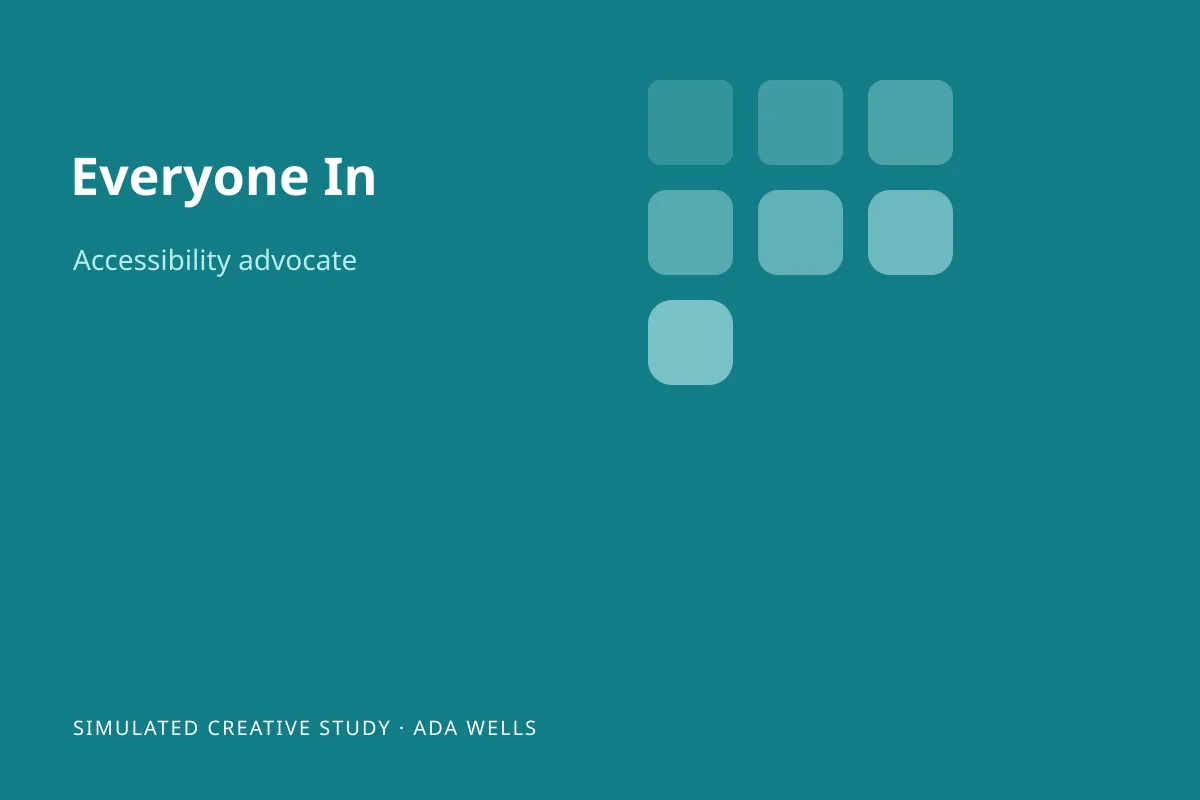 Illustrated simulated project study for Everyone In