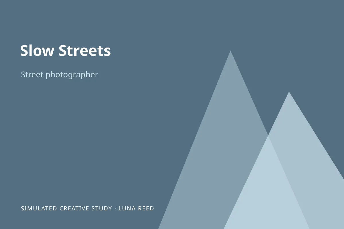 Illustrated simulated project study for Slow Streets